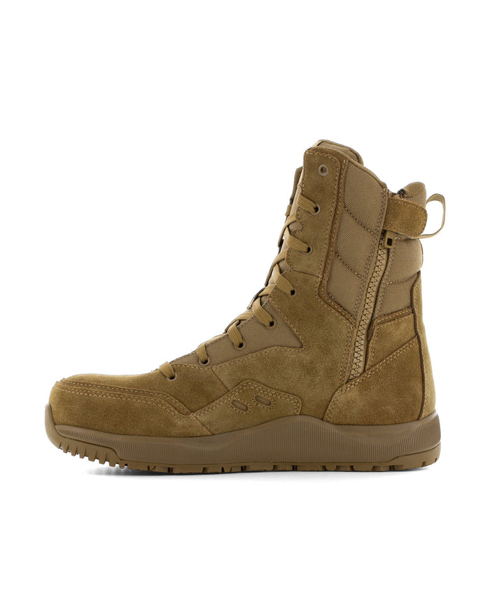 Men's Stone Force Safety Toe Tactical Boots with Side Zipper-Coyote-Volcom
