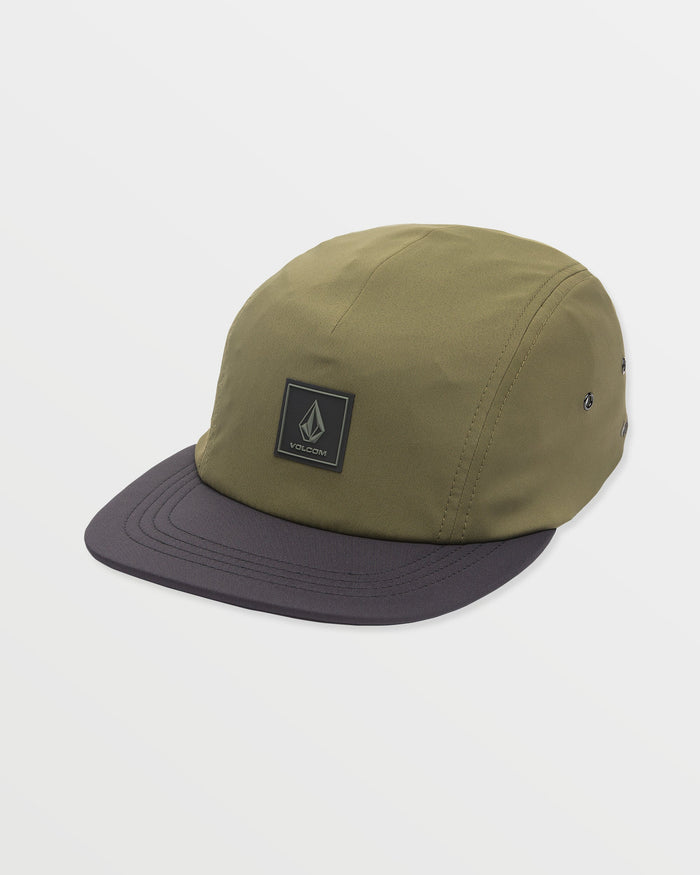 Men's Stone Tech Delta Camper Adjustable Hat-Squadron Green-Volcom