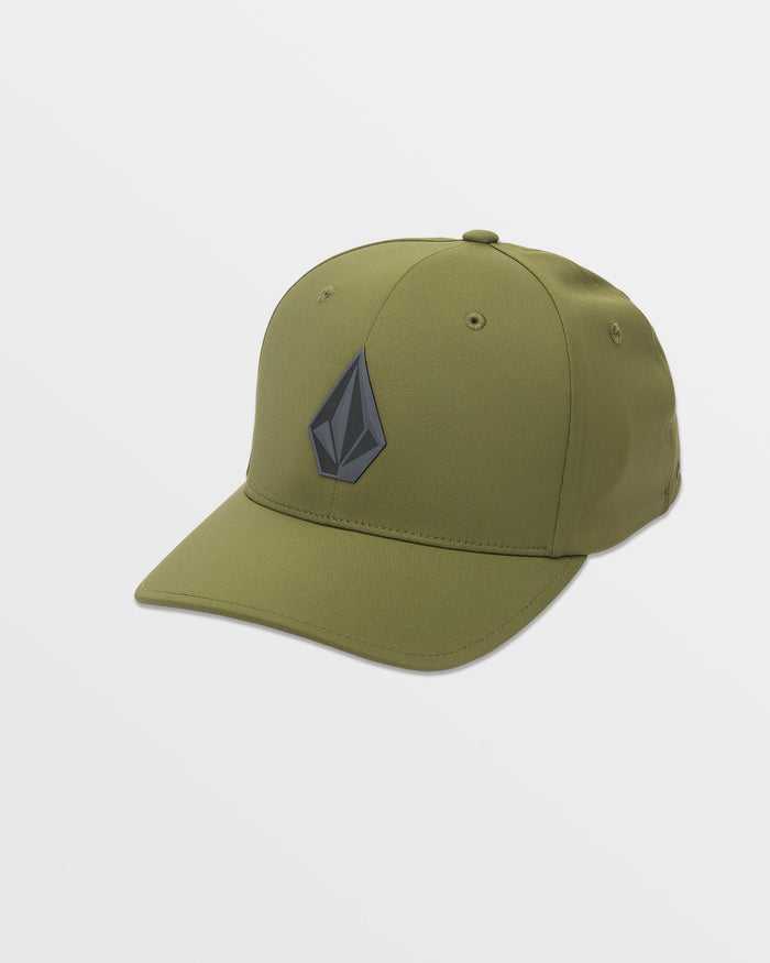 Men's Stone Tech Flexfit Delta Hat-Squadron Green-Volcom