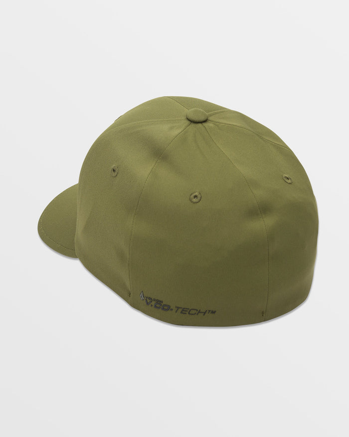 Men's Stone Tech Flexfit Delta Hat-Squadron Green-Volcom
