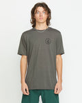 Men's Stone Tech Short Sleeve Tee-Charcoal Heather-Volcom
