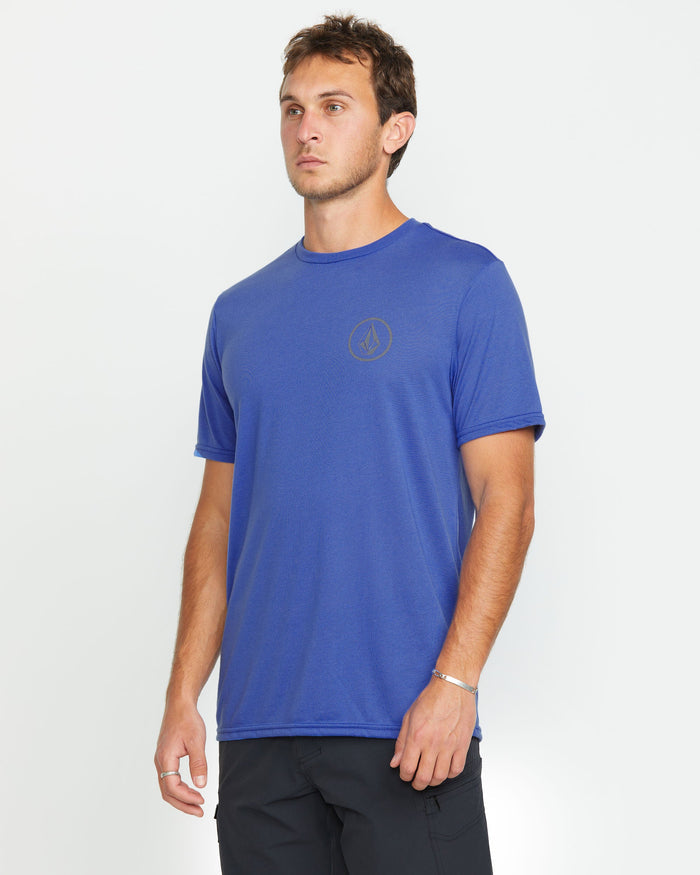 Men's Stone Tech Short Sleeve Tee-Ultramarine-Volcom