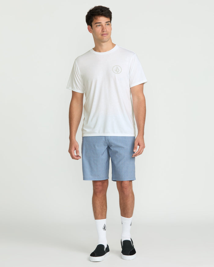 Men's Stone Tech Short Sleeve Tee-White-Volcom