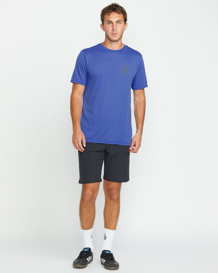 Men's Stone Tech Short Sleeve Tee-Ultramarine-Volcom