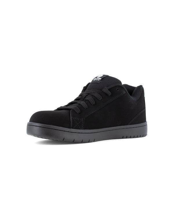 Men's Stone Work Sneakers-Black and Red-Volcom