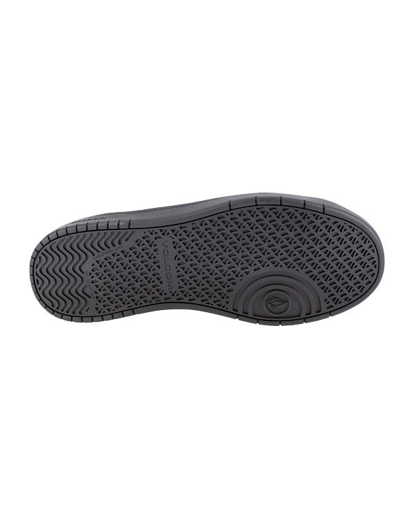 Men's Stone Work Sneakers-Black and Red-Volcom