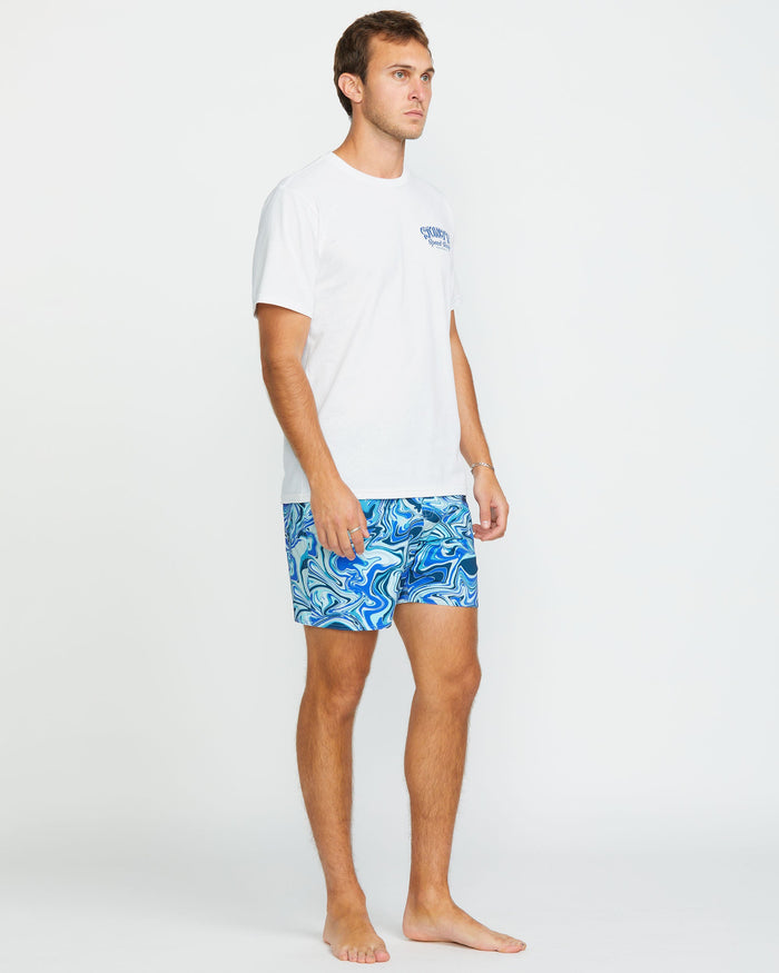 Men's Stoneys Uniform Short Sleeve Tee-White-Volcom