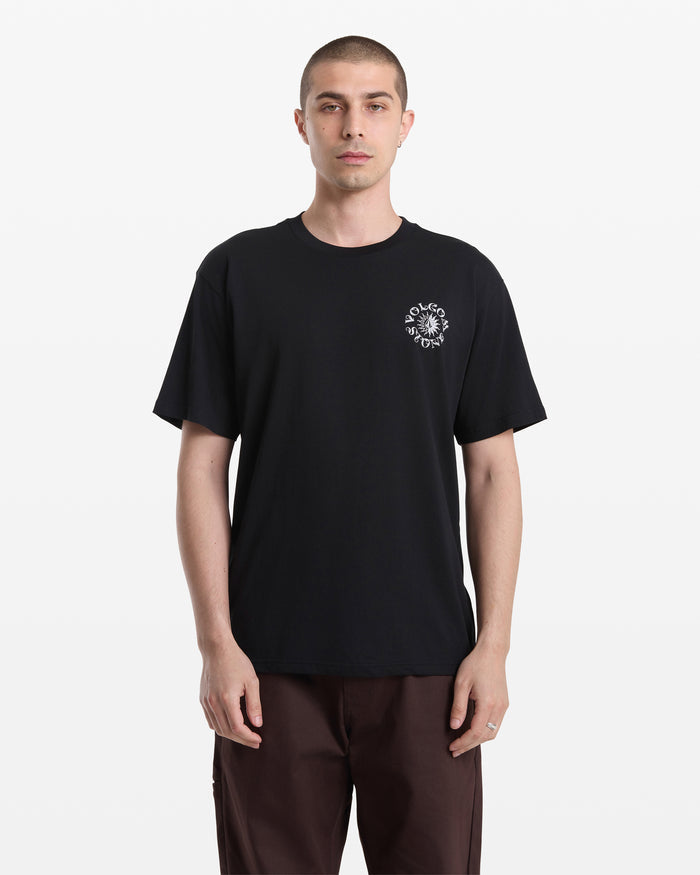 Men's Sunshiner Short Sleeve Tee-Black-Volcom