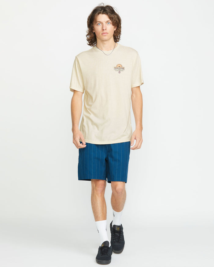 Men's Sure Thing Short Sleeve Tee-Off White Heather-Volcom