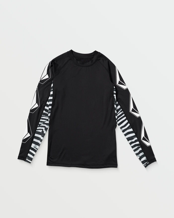 Men's Surf Vitals J Robinson Tght Long Sleeve Rashguard-Black-Volcom