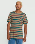 Men's Taction Crew Short Sleeve Tee-Khaki-Volcom
