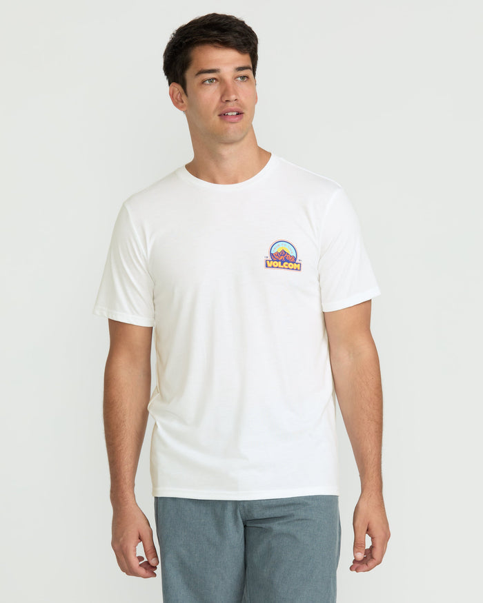 Men's Techtonic Tech Short Sleeve Tee-White-Volcom