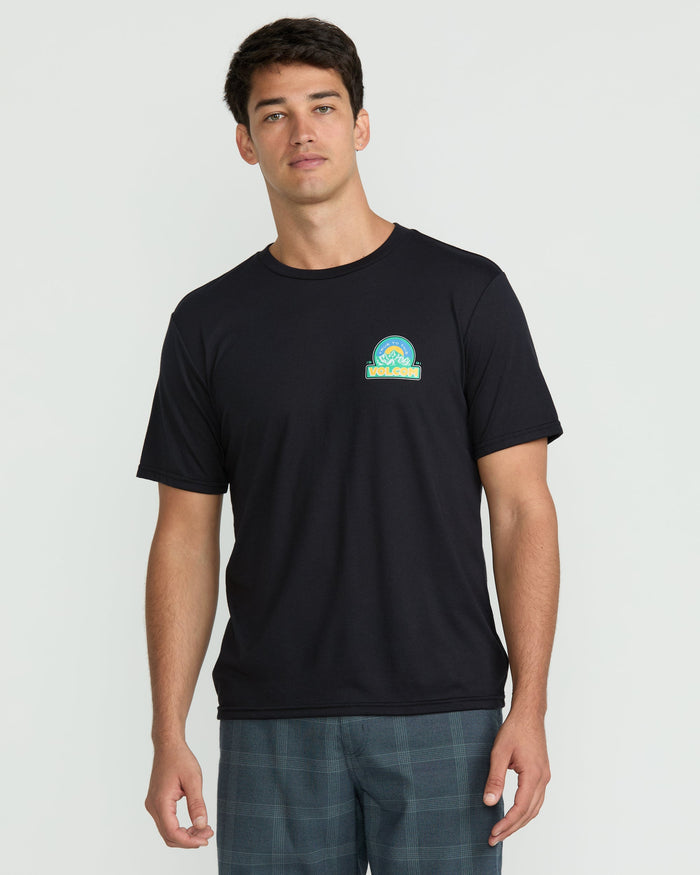 Men's Techtonic Tech Short Sleeve Tee-Black-Volcom