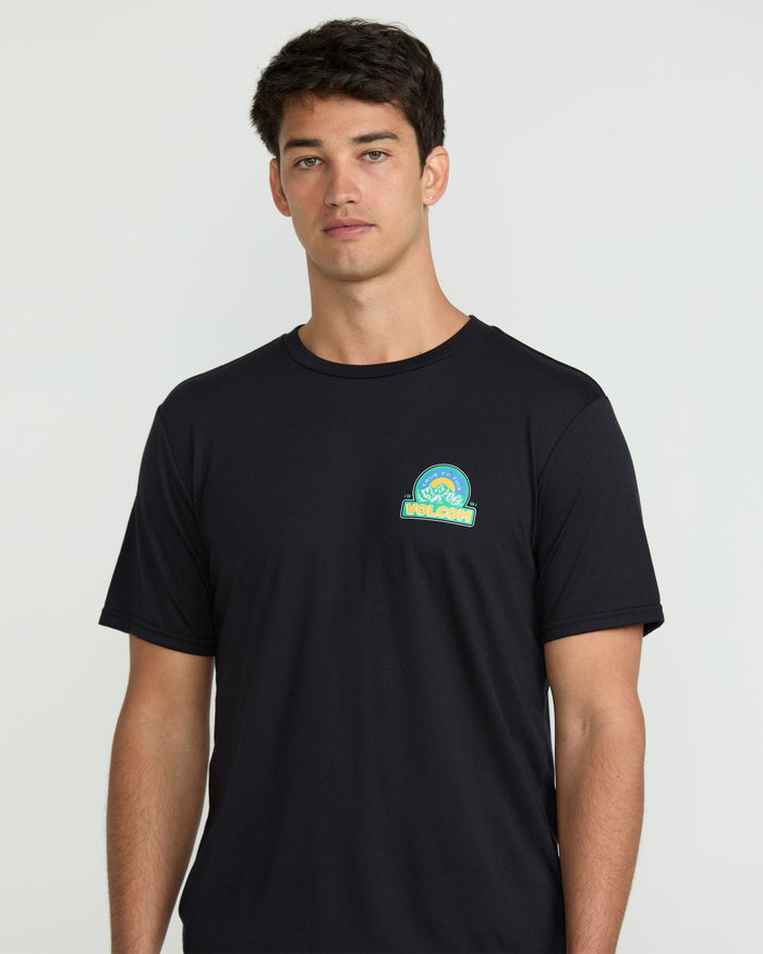 Men's Techtonic Tech Short Sleeve Tee-Black-Volcom