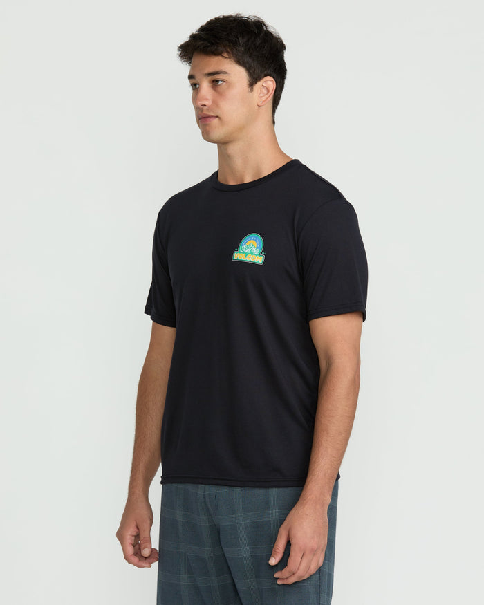 Men's Techtonic Tech Short Sleeve Tee-Black-Volcom