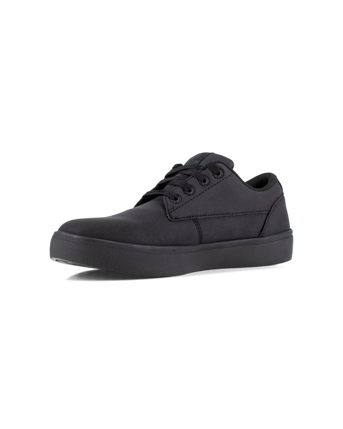 Men's True Soft Toe Water and Slip Resistant Work Sneakers-Black-Volcom