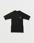 Men's True To The Islands Short Sleeve Rashguard-Black-Volcom