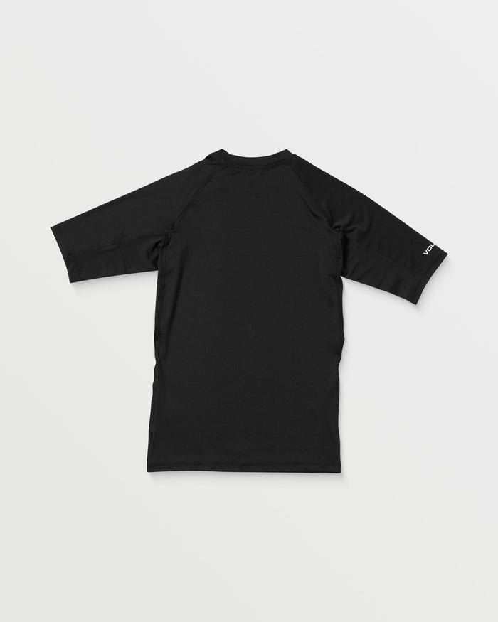 Men's True To The Islands Short Sleeve Rashguard-Black-Volcom