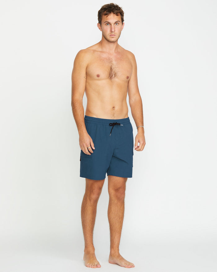 Men's Truly Liberator Trunks-Deep Blue-Volcom