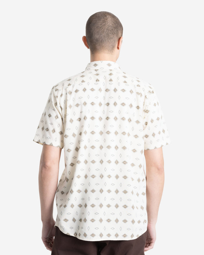Men's Trusted Short Sleeve-White Print-Volcom