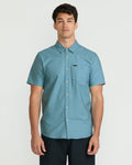 Men's Veeco Oxford Short Sleeve Shirt-Used Blue-Volcom