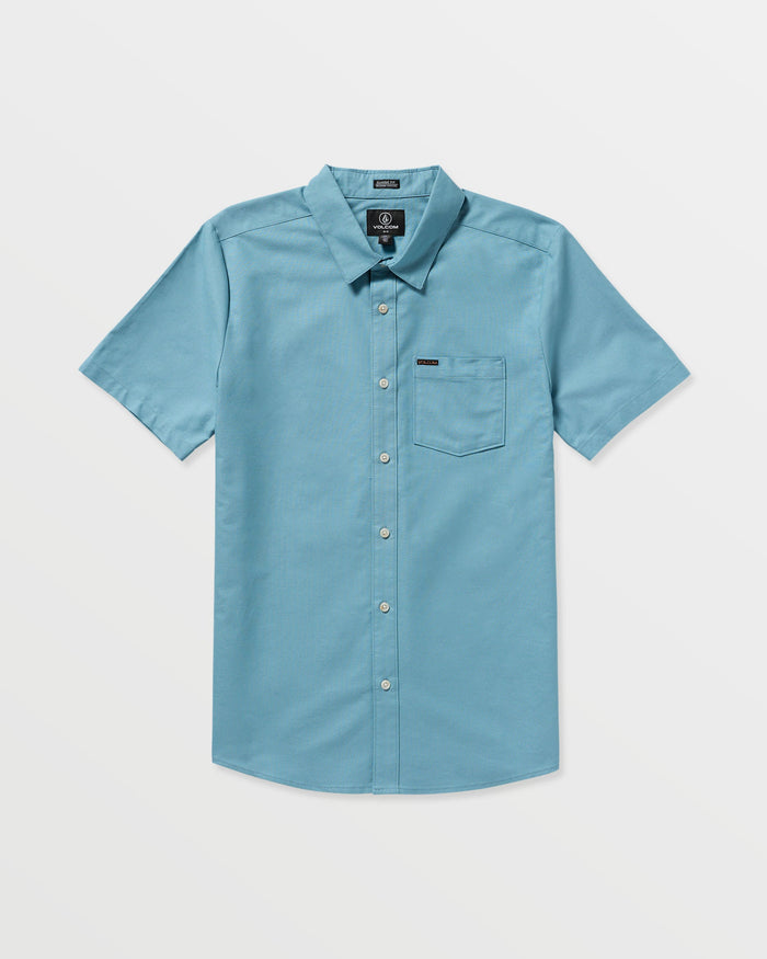 Men's Veeco Oxford Short Sleeve Shirt-Used Blue-Volcom
