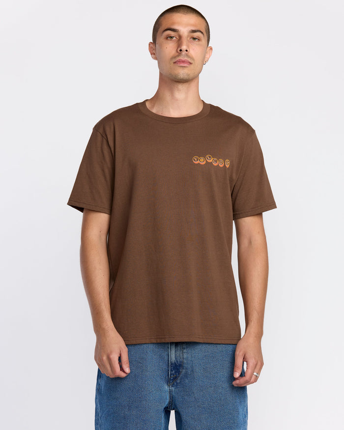 Men's Veevo Short Sleeve Tee-Brownstone-Volcom