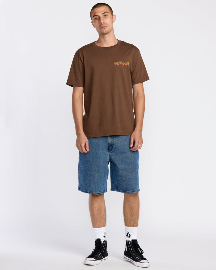 Men's Veevo Short Sleeve Tee-Brownstone-Volcom