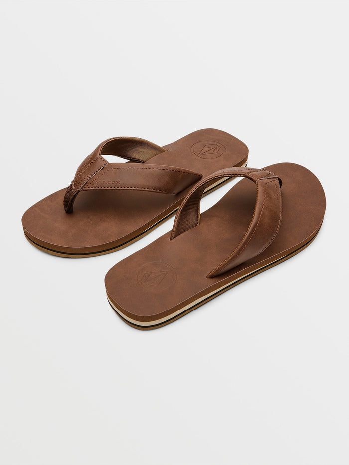 Men's Victor Sandals LX Sandals-Brown-Volcom