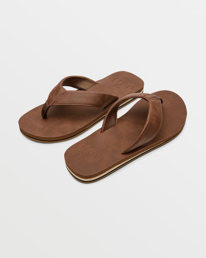 Men's Victor Sandals LX Sandals-Brown-Volcom