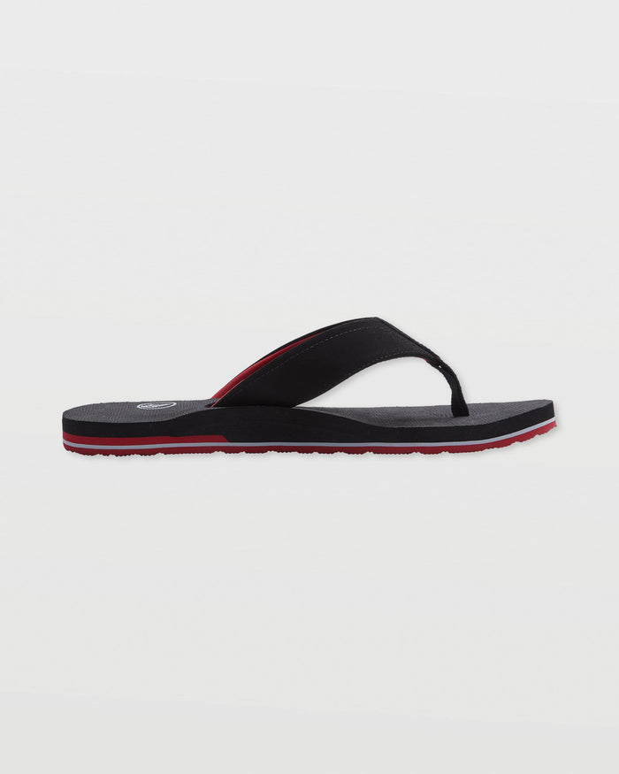 Men's Victor Sandals-Black/Red-Volcom