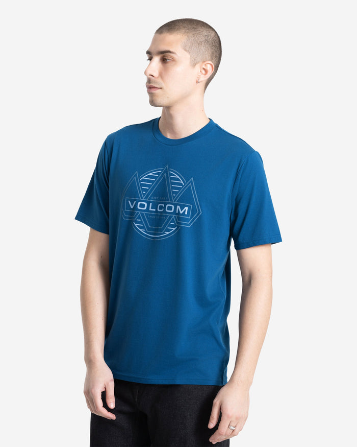 Men's Walker Short Sleeve Tee-Cosmic Blue-Volcom