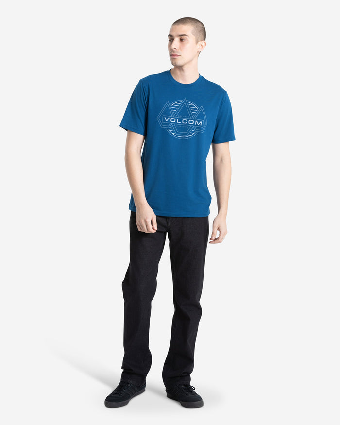 Men's Walker Short Sleeve Tee-Cosmic Blue-Volcom