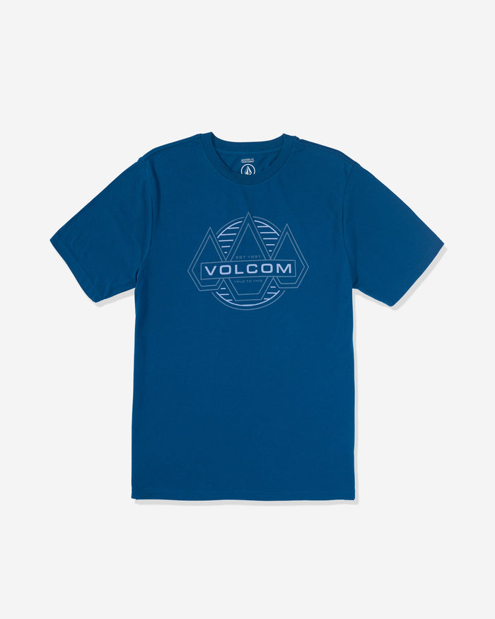 Volcom Men's Walker Short Sleeve Tee Cosmic Blue