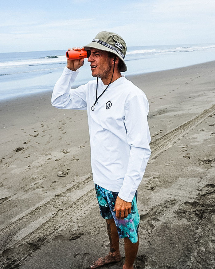 Men's Wavvyyy Surf Long Sleeve Rashguard-White-Volcom