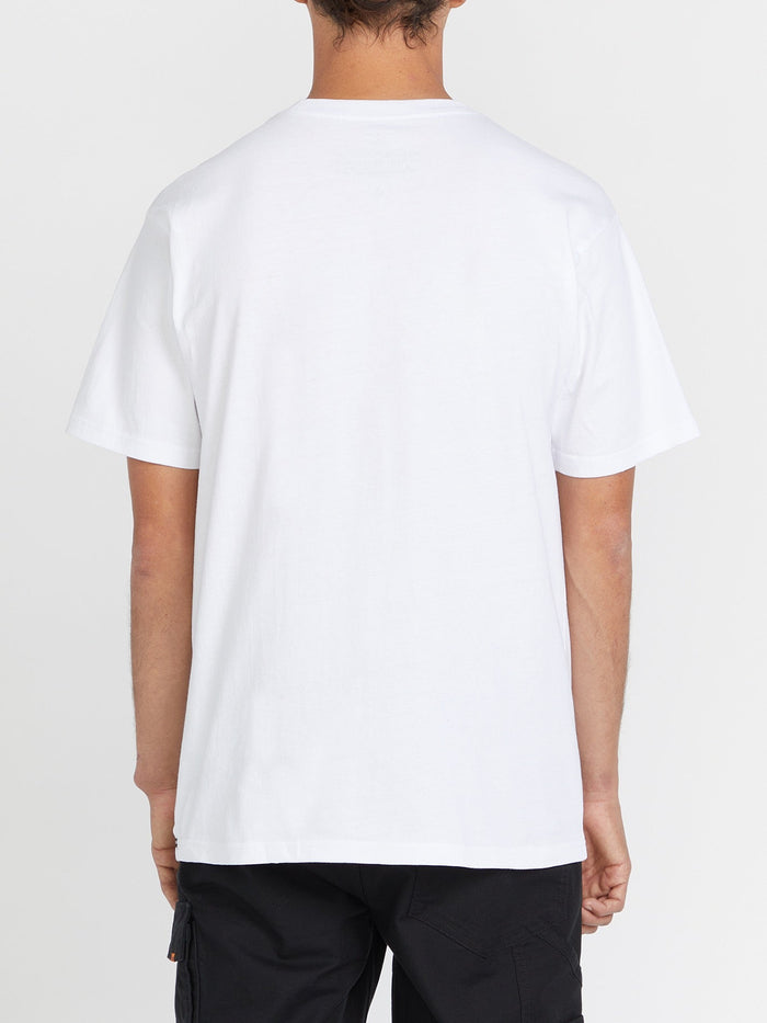 Men's Volcom Workwear Certifico Short Sleeve Tee-White-Volcom