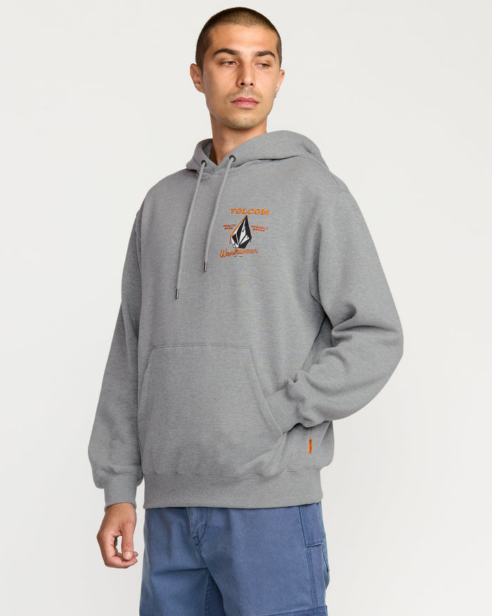 Men's Workwear Pullover-Heather Grey-Volcom