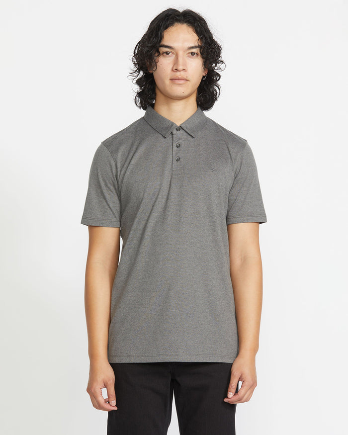 Men's Wowzer Polo Short Sleeve Shirt-Stealth-Volcom