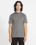 Men's Wowzer Polo Short Sleeve Shirt-Stealth-Volcom