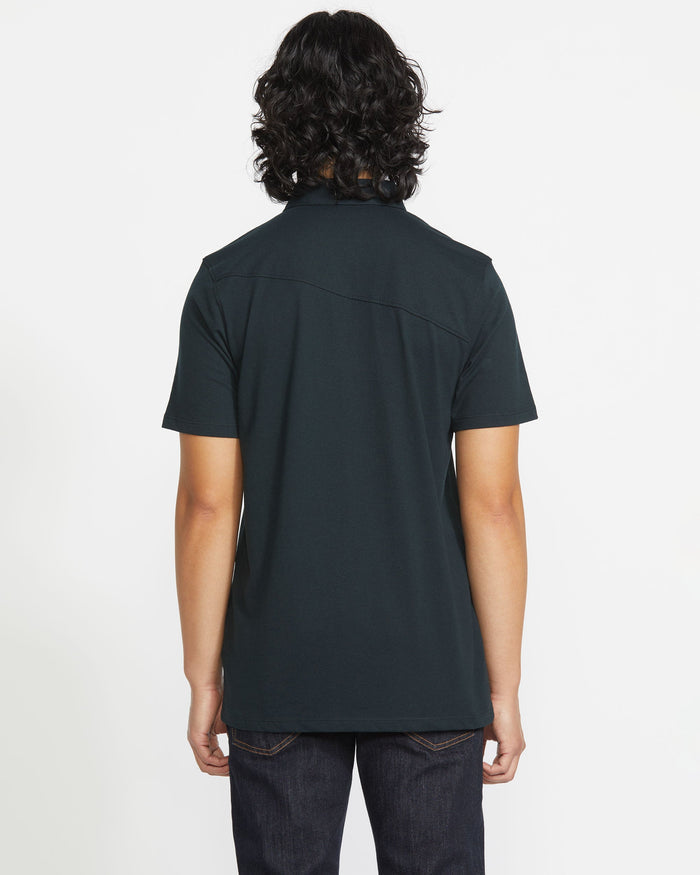 Men's Wowzer Polo Short Sleeve Shirt-Black-Volcom