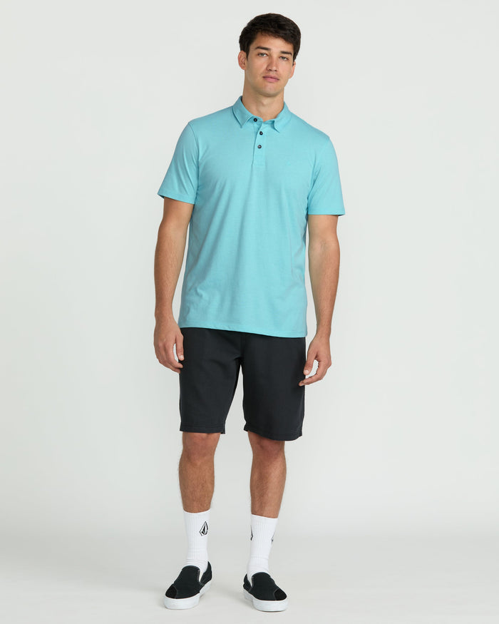 Men's Wowzer Polo Short Sleeve Shirt-Poolside-Volcom