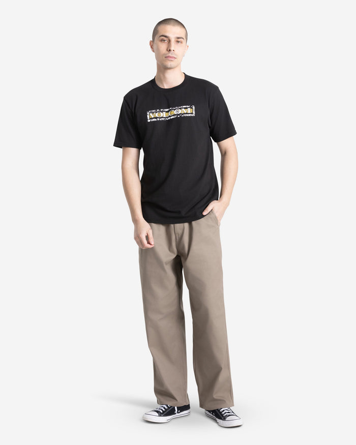 Men's You Drain Short Sleeve Tee-Black-Volcom