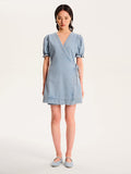 Mikayla Dress in Light Wash