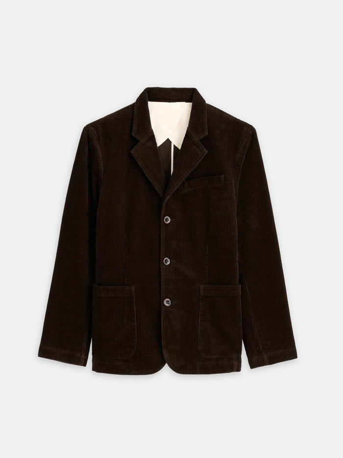 Mill Blazer In Corduroy In Chocolate