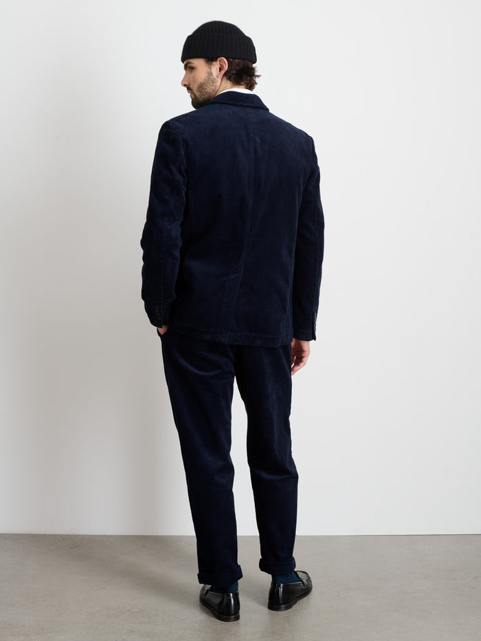 Mill Blazer In Corduroy In Dark Navy