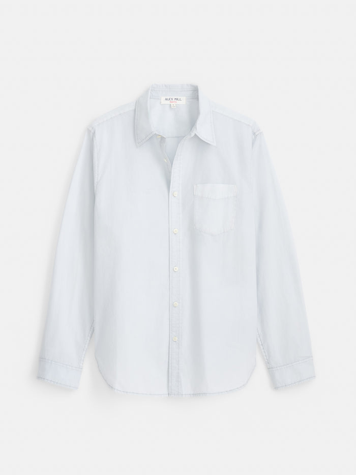 Mill Point Collar Shirt in Cotton Poplin