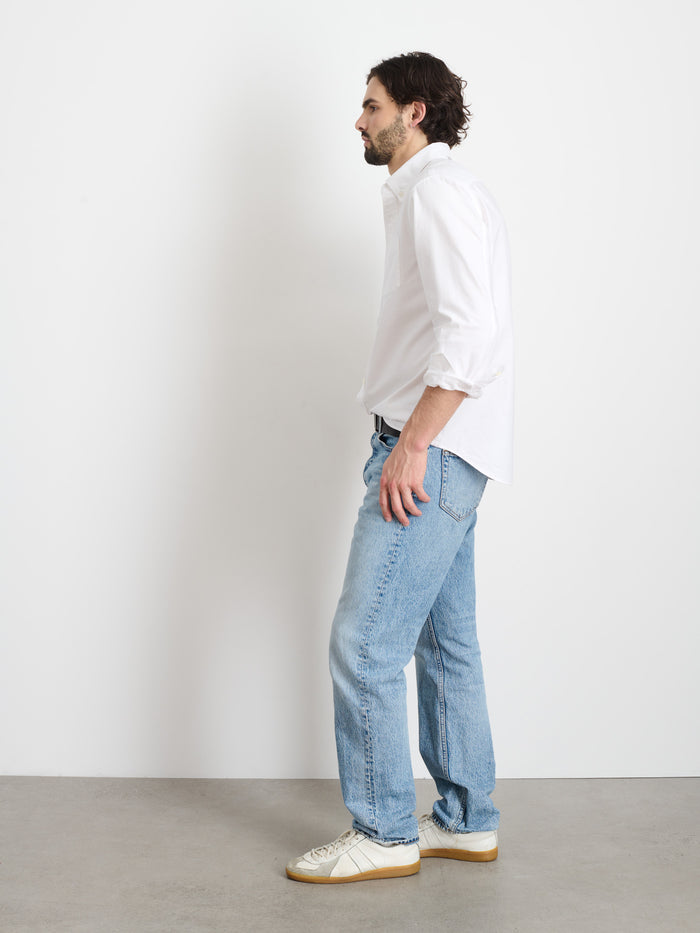 Mill Shirt In Paper Poplin In White