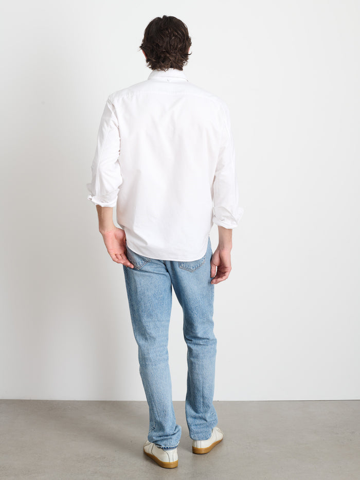 Mill Shirt In Paper Poplin In White