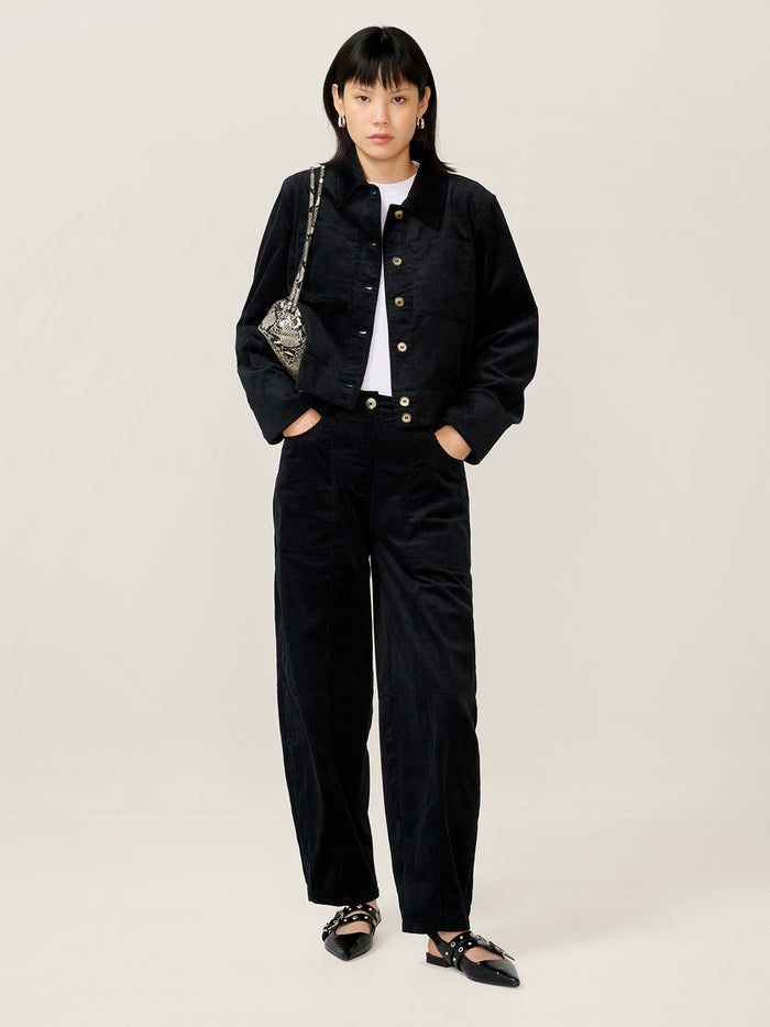 Millie Cord Jacket in Black