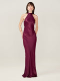 Milos Dress in Deep Wine
